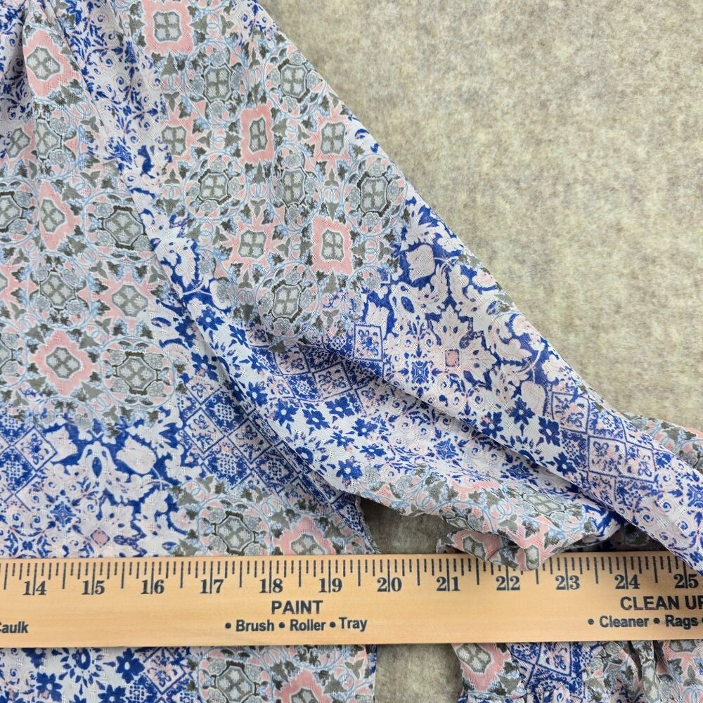 Forever 21 Womens Floral Bell Sleeve Blouse Size S Multicolor Polyester - Picture 5 of 5
